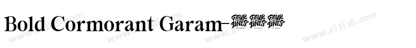 Bold Cormorant Garam字体转换